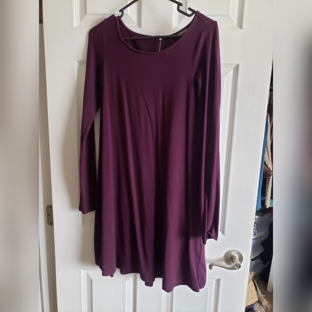 Long sleeve fit & flare dress S